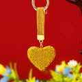 Clay Full Crystal Heart Keychains in Seven Colors plus Assorted Option view 11