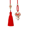 Mixed Jeweled Fortune Character Deity Lock and Longevity Car Hangers view 5