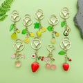 Strawberry, Cherry and Lemon Charm Keychains Featuring Yellow Lemon Across 43 Variations view 3