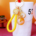 Jelly Crystal Fortune Pouch Keychains with Cords and Loose Heart Loops view 3