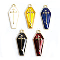 Enamel-Look Cross Alloy Charms in 10 Styles for Jewelry Crafts view 2
