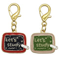 Lets Study Chalkboard Enamel Lobster Clasp Two Colors view 5