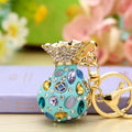 Jeweled Fortune Pouch Keychain Collection in Sixty-Seven Options view 2