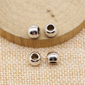 Smooth Barrel Large Hole Beads in 6 Metal Finishes for Jewelry Making view 2