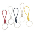 Braided Cord Loop Key Ring Five Color Split Keychain view 5