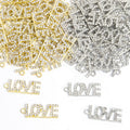 Crystal LOVE Letter Charms in Gold and Silver Tone Finishes view 2
