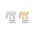 Enamel Ribbon Bow Jewelry Components For DIY Earrings And Bracelets Charms view 2