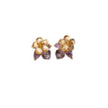Pastel Crystal Flower Cluster Stud Earrings Fashion Jewelry view 5