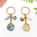Starfish, Conch and Shell Charm Keychains Featuring Blue Conch Across 66 Variations view 3