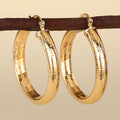 Gold Tone Textured Hoop Earrings Eight Style Assortment view 9