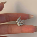 Silver Tone Crystal Wing Ear Cuff Metal Tone Jewelry view 2