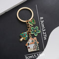 Pink Blue and Green Mushroom House Butterfly Keychain Collection view 8