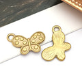 Gold-Tone Bee and Butterfly Metal Charms with 10 Listed Options view 8