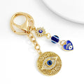 Evil Eye Filigree Keychain with Rhinestone Charms and Beads view 8
