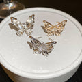 Butterfly Open Rings Openwork Metal and Crystal Wings Three Styles view 2