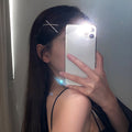 Silver Tone Crystal Cross Hairpin With Two Slender Bars view 2