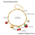 Enamel Cherry Chili Charm Necklaces Bracelets Rings Stainless view 9