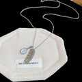 Comb and Hand Mirror Pendant Necklace in Two Finishes view 7