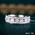 Silver Tone Marquise Center Pave Band Ring Sizes 6-10 view 5