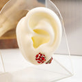 Magnetic Crystal Look Ball No Piercing Stud Earrings view 2