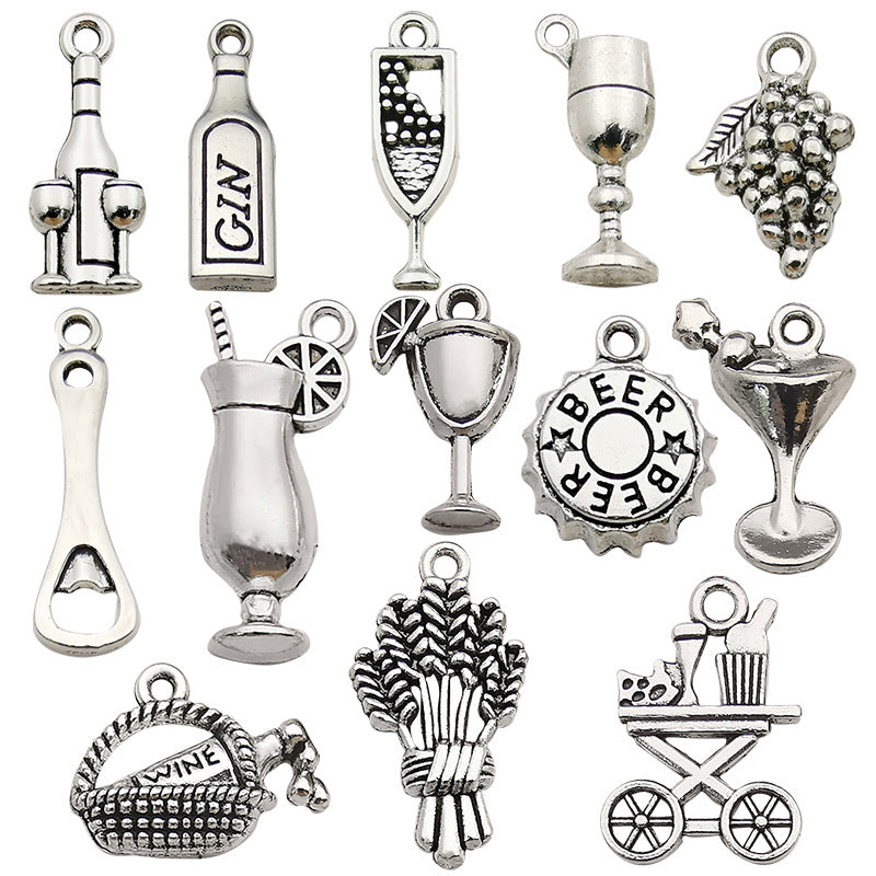 Antique Zinc Alloy Charm Pendants Style 2818