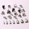 Stainless Steel Fold Over Crimp Ends in Seven Shapes view 1