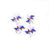 Silver Blue Red