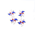 Colorful Pinwheel Enamel Alloy Charm Pendants for Jewelry Making view 2