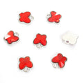 Rhinestone Butterfly Charms in Gold and Silver Tones, Six Colors view 9