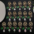 Bamboo Panda Enamel Keychains with Glasses Charm, 7 Poses view 2