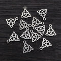 Openwork Triangular Knot Charms in Four Finish Options view 2