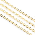 Oval Link Metal Jewelry Chain in Five Plated Color Finishes view 9