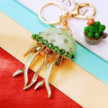 Crystal Jellyfish Keychains in Plain and Fortune Cord Options view 6