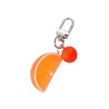 Silver Tone Citrus Slice and Fruit Novelty Clip Keychains view 5