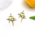 Yellow Cross Metal Charms with 5 Listed Options for DIY Jewelry Making view 8