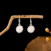 Silver Flower Studs