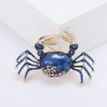 Glossy Crab Enamel Brooch in Four Rich Color Options view 6