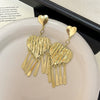 Gold Heart Fringe