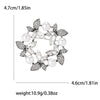 Silver Floral Wreath