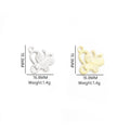 Rhinestone Butterfly Pendant Charms in Gold and Silver Tone view 3