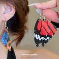 Colorful Butterfly Wing Dangle Hook Earrings Jewelry view 3