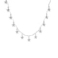 Silver Star Heart Bell Charm Choker Necklaces Three Styles view 5