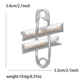 Safety Pin Brooch With You Are Safe With Me Banners view 7