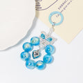Crystal Butterfly Bead Loop Keychain Heart Charm Four Colors view 8