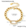 Gold Clear Bracelet