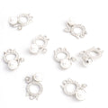 Enamel-Look And Pearl-Look Silver Gold Cat Pearl-look And Alloy Charms in 2 Styles view 6