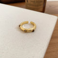 Gold Open Tiger Eye Stone Rings 3 Styles Adjustable view 7
