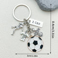 Soccer Charm Keychains Featuring Soccer Across 57 Pictured Variations view 3