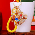 Crystal Gem Rocking Horse Keychains in Plain and Corded Options view 3