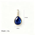 Gold Tone Chain Necklaces With Twelve Teardrop Birthstone Pendants view 9